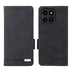 Custodia Portafoglio In Pelle Cover con Supporto L06Z per Huawei Honor X8b Nero