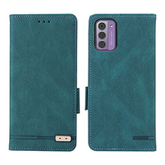 Custodia Portafoglio In Pelle Cover con Supporto L06Z per Nokia G310 5G Verde