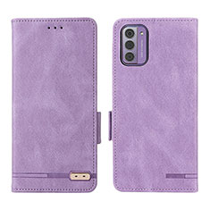 Custodia Portafoglio In Pelle Cover con Supporto L06Z per Nokia G42 5G Viola