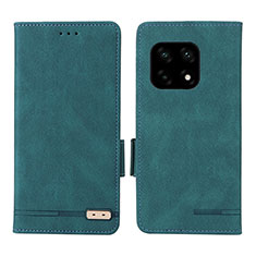 Custodia Portafoglio In Pelle Cover con Supporto L06Z per OnePlus 10 Pro 5G Verde