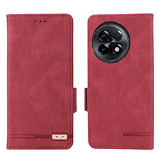 Custodia Portafoglio In Pelle Cover con Supporto L06Z per OnePlus 11R 5G Rosso