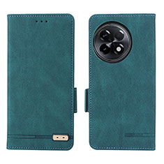 Custodia Portafoglio In Pelle Cover con Supporto L06Z per OnePlus Ace 2 5G Verde