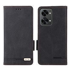 Custodia Portafoglio In Pelle Cover con Supporto L06Z per OnePlus Nord 2T 5G Nero