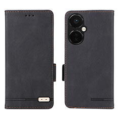 Custodia Portafoglio In Pelle Cover con Supporto L06Z per OnePlus Nord CE 3 5G Nero