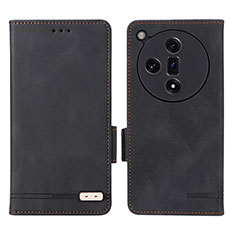 Custodia Portafoglio In Pelle Cover con Supporto L06Z per Oppo Find X7 5G Nero