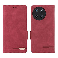 Custodia Portafoglio In Pelle Cover con Supporto L06Z per Realme 11 4G Rosso