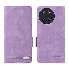 Custodia Portafoglio In Pelle Cover con Supporto L06Z per Realme 11 4G Viola