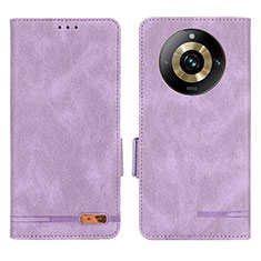 Custodia Portafoglio In Pelle Cover con Supporto L06Z per Realme Narzo 60 Pro 5G Viola