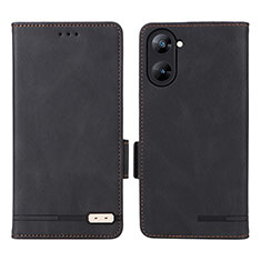 Custodia Portafoglio In Pelle Cover con Supporto L06Z per Realme V30 5G Nero