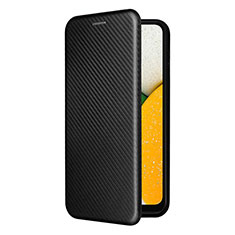 Custodia Portafoglio In Pelle Cover con Supporto L06Z per Samsung Galaxy A03 Core Nero