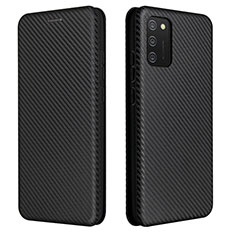 Custodia Portafoglio In Pelle Cover con Supporto L06Z per Samsung Galaxy A03s Nero