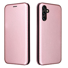 Custodia Portafoglio In Pelle Cover con Supporto L06Z per Samsung Galaxy A13 5G Oro Rosa