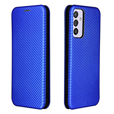 Custodia Portafoglio In Pelle Cover con Supporto L06Z per Samsung Galaxy A15 4G Blu