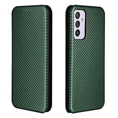 Custodia Portafoglio In Pelle Cover con Supporto L06Z per Samsung Galaxy A15 4G Verde