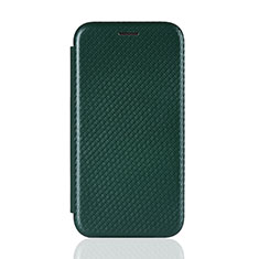 Custodia Portafoglio In Pelle Cover con Supporto L06Z per Samsung Galaxy A20s Verde