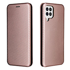 Custodia Portafoglio In Pelle Cover con Supporto L06Z per Samsung Galaxy A22 4G Oro Rosa