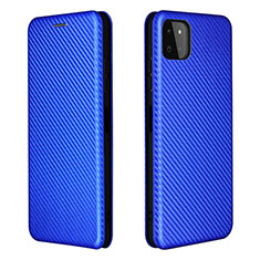Custodia Portafoglio In Pelle Cover con Supporto L06Z per Samsung Galaxy A22 5G Blu