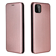 Custodia Portafoglio In Pelle Cover con Supporto L06Z per Samsung Galaxy A22s 5G Oro Rosa