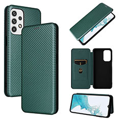 Custodia Portafoglio In Pelle Cover con Supporto L06Z per Samsung Galaxy A23 5G Verde