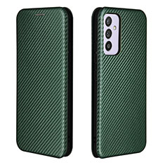 Custodia Portafoglio In Pelle Cover con Supporto L06Z per Samsung Galaxy A24 4G Verde