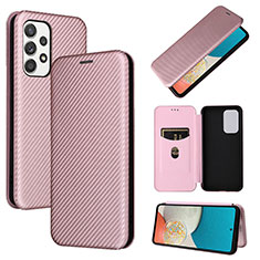 Custodia Portafoglio In Pelle Cover con Supporto L06Z per Samsung Galaxy A53 5G Oro Rosa