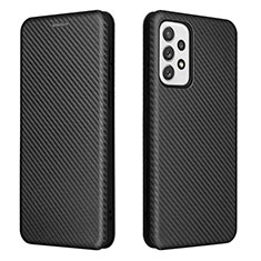 Custodia Portafoglio In Pelle Cover con Supporto L06Z per Samsung Galaxy A73 5G Nero