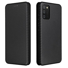 Custodia Portafoglio In Pelle Cover con Supporto L06Z per Samsung Galaxy M02s Nero