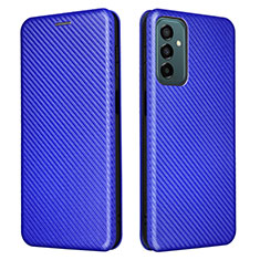 Custodia Portafoglio In Pelle Cover con Supporto L06Z per Samsung Galaxy M23 5G Blu
