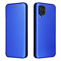 Custodia Portafoglio In Pelle Cover con Supporto L06Z per Samsung Galaxy M32 4G Blu