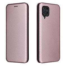 Custodia Portafoglio In Pelle Cover con Supporto L06Z per Samsung Galaxy M32 4G Oro Rosa