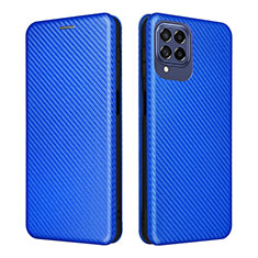 Custodia Portafoglio In Pelle Cover con Supporto L06Z per Samsung Galaxy M53 5G Blu