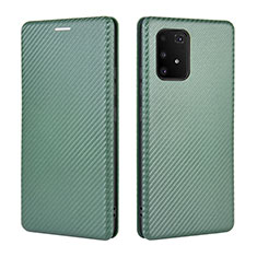 Custodia Portafoglio In Pelle Cover con Supporto L06Z per Samsung Galaxy M80S Verde