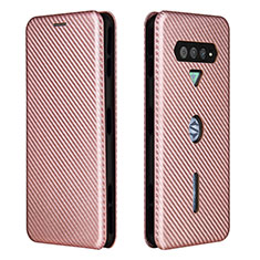 Custodia Portafoglio In Pelle Cover con Supporto L06Z per Xiaomi Black Shark 4 5G Oro Rosa