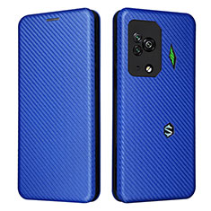 Custodia Portafoglio In Pelle Cover con Supporto L06Z per Xiaomi Black Shark 5 Pro 5G Blu