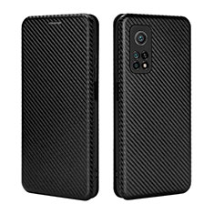 Custodia Portafoglio In Pelle Cover con Supporto L06Z per Xiaomi Mi 10T Pro 5G Nero