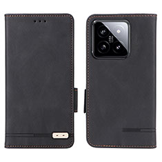 Custodia Portafoglio In Pelle Cover con Supporto L06Z per Xiaomi Mi 14 5G Nero