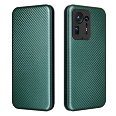 Custodia Portafoglio In Pelle Cover con Supporto L06Z per Xiaomi Mi Mix 4 5G Verde