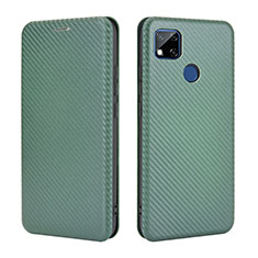 Custodia Portafoglio In Pelle Cover con Supporto L06Z per Xiaomi POCO C3 Verde