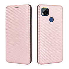 Custodia Portafoglio In Pelle Cover con Supporto L06Z per Xiaomi POCO C31 Oro Rosa