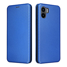 Custodia Portafoglio In Pelle Cover con Supporto L06Z per Xiaomi Poco C50 Blu