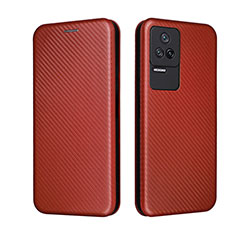 Custodia Portafoglio In Pelle Cover con Supporto L06Z per Xiaomi Poco F4 5G Oro Rosa