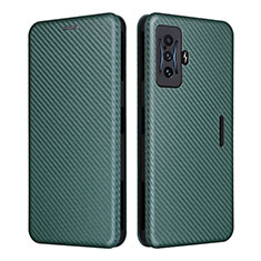 Custodia Portafoglio In Pelle Cover con Supporto L06Z per Xiaomi Poco F4 GT 5G Verde