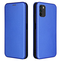 Custodia Portafoglio In Pelle Cover con Supporto L06Z per Xiaomi Poco M3 Blu