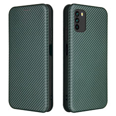 Custodia Portafoglio In Pelle Cover con Supporto L06Z per Xiaomi Poco M3 Verde