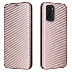 Custodia Portafoglio In Pelle Cover con Supporto L06Z per Xiaomi Poco M5S Oro Rosa