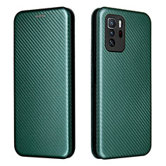 Custodia Portafoglio In Pelle Cover con Supporto L06Z per Xiaomi Poco X3 GT 5G Verde