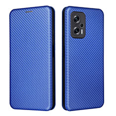 Custodia Portafoglio In Pelle Cover con Supporto L06Z per Xiaomi Poco X4 GT 5G Blu