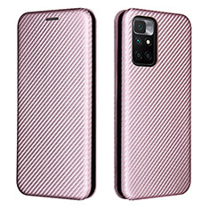 Custodia Portafoglio In Pelle Cover con Supporto L06Z per Xiaomi Redmi 10 4G Oro Rosa