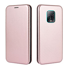 Custodia Portafoglio In Pelle Cover con Supporto L06Z per Xiaomi Redmi 10X Pro 5G Oro Rosa