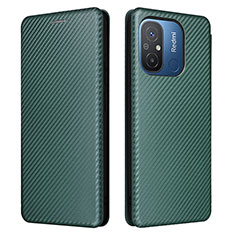 Custodia Portafoglio In Pelle Cover con Supporto L06Z per Xiaomi Redmi 11A 4G Verde